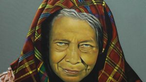 “Siwashuchit” es el título que lleva la obra de acrílico sobre lienzo del autor Luis Serrano.