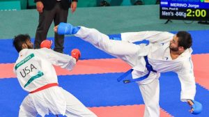 jorge merino medalla el salvador karate pelea santiago panamericanos chile
