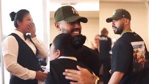 Maquillistas de Miss Universo sorprenden con bonito gesto a mesera del hotel sede