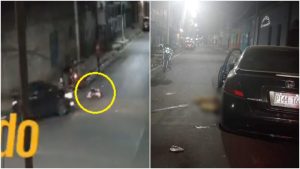 Mujer se durmió a media calle y murió atropellada por carro en Santa Ana