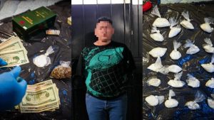 Capturan a hombre tras allanamiento en casa donde hallaron drogas y dinero