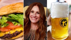 Julia Roberts gusta de chesseburgers y bebidas alcohólicas