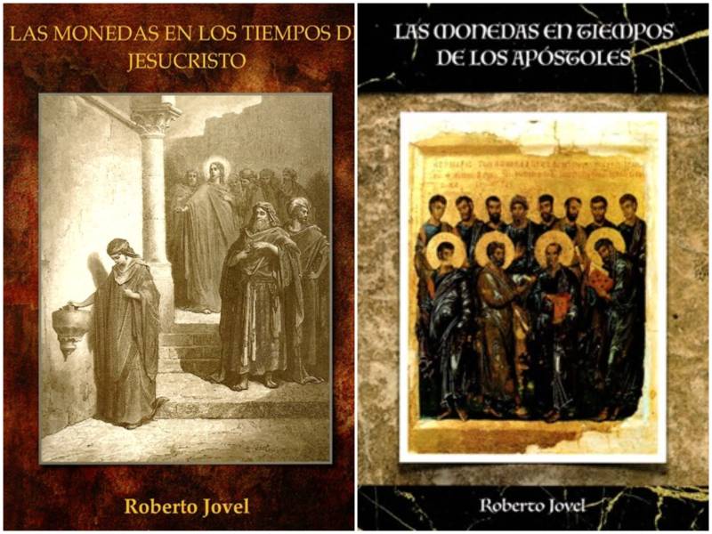 Libros de Roberto Jovel sobre las monedas que circularon en los primeros años del cristianismo