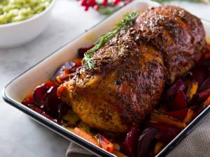 Lomo de cerdo con cordero cortesía de la che Doreen Colondres