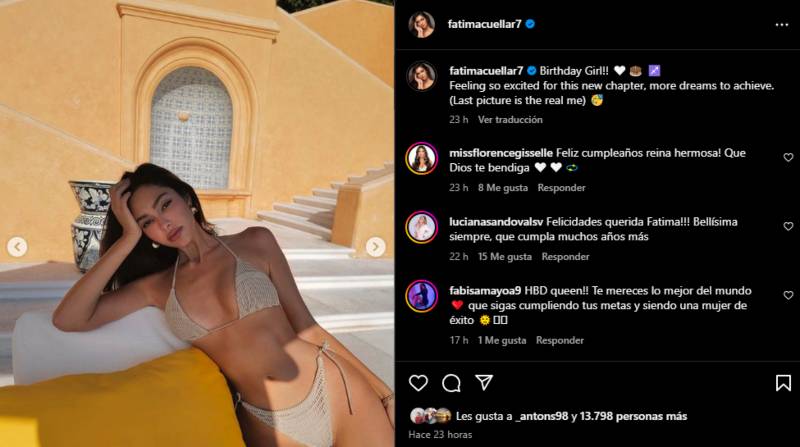 La exitosa modelo salvadoreña festejó a lo grande la llegada de sus 26 años. En redes sociales compartió una serie de fotografías muy sensuales.