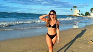 Nicole Álvarez disfruta de Puerto Rico