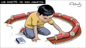 Alecus polvora no es juguete cohete