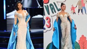 Vestido de Miss Universo es copiado en evento