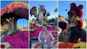 Célida Magaña en el Desfile de las Rosas