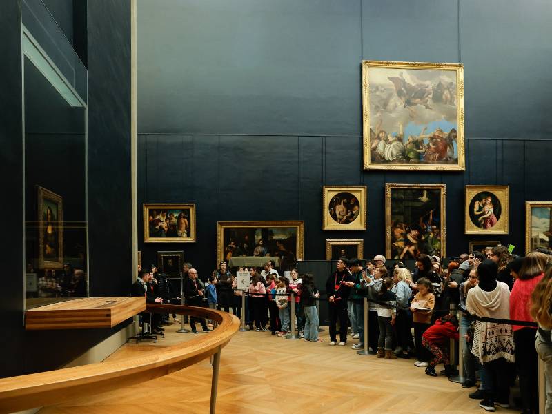 La Gioconda en el Museo Louvre de Francia