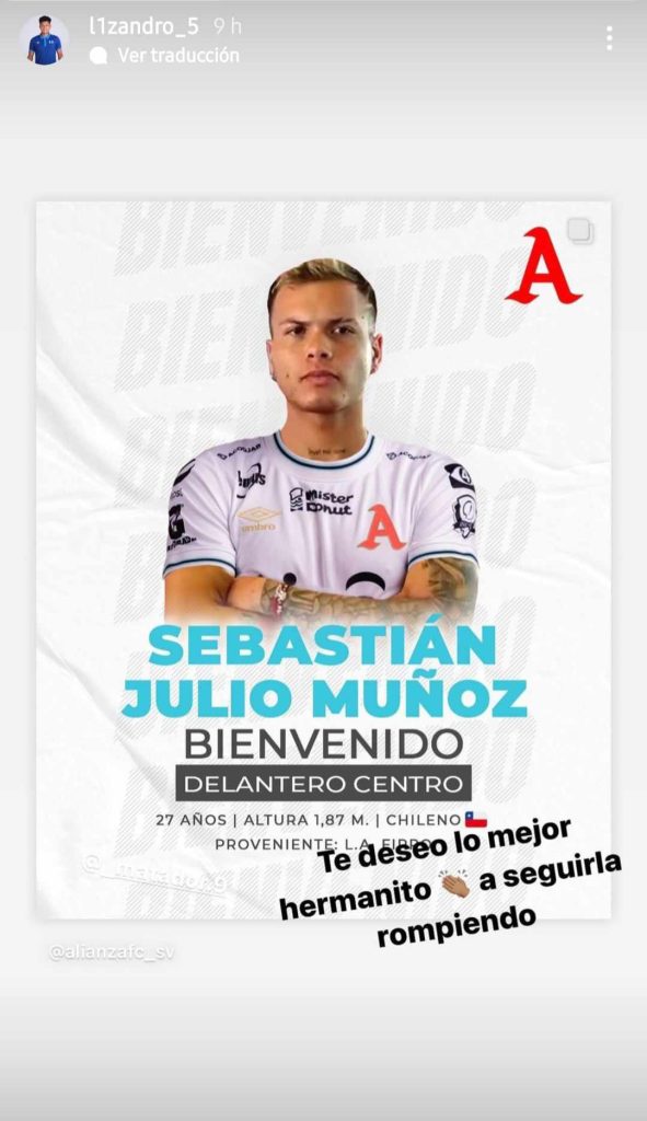 Lizandro Claros mensaje Sebastian Julio Firpo Alianza