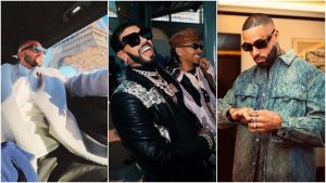 Manuel Turizo, Anuel, Ozuna y Nicky Jam en París.