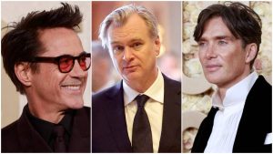 Robert Downey Jr Christopher Nolan Cillian Murphy recogieron su Globo de Oro en la gala 2024 por Oppenheimer