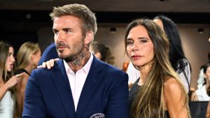 David y Victoria Beckham familia