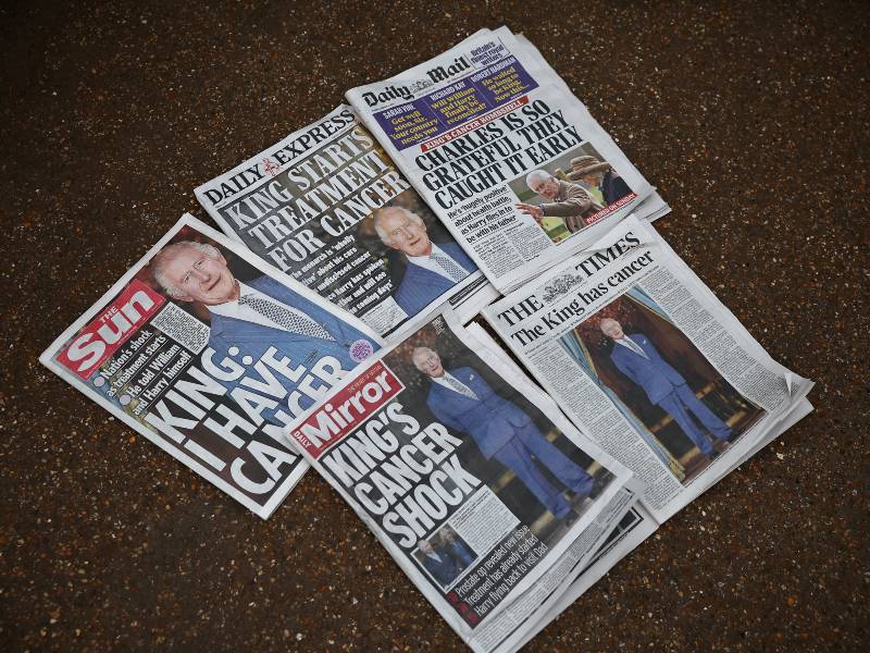 Medios replican noticia del cancer del Rey Carlos III