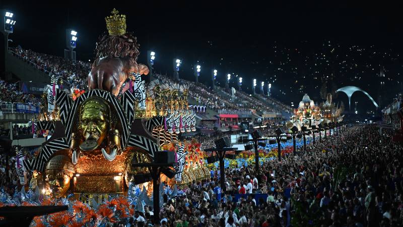 Sambódromo en Rio de Janeiro Brasil, Carnaval 2024