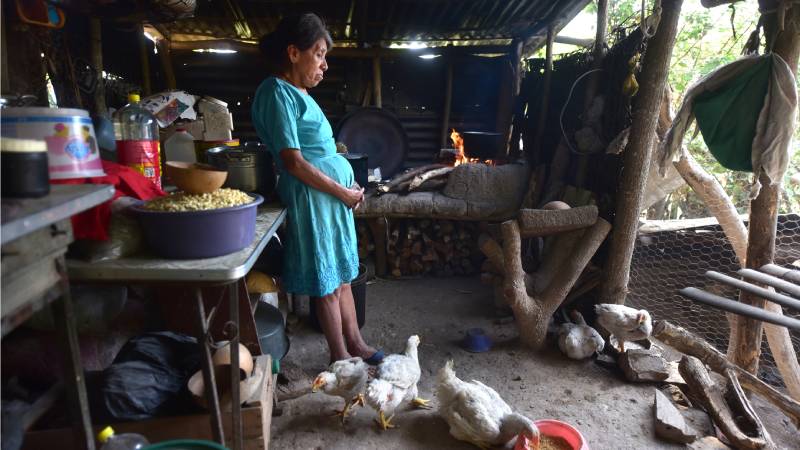 Cocina lena panchimalco pobreza el salvador