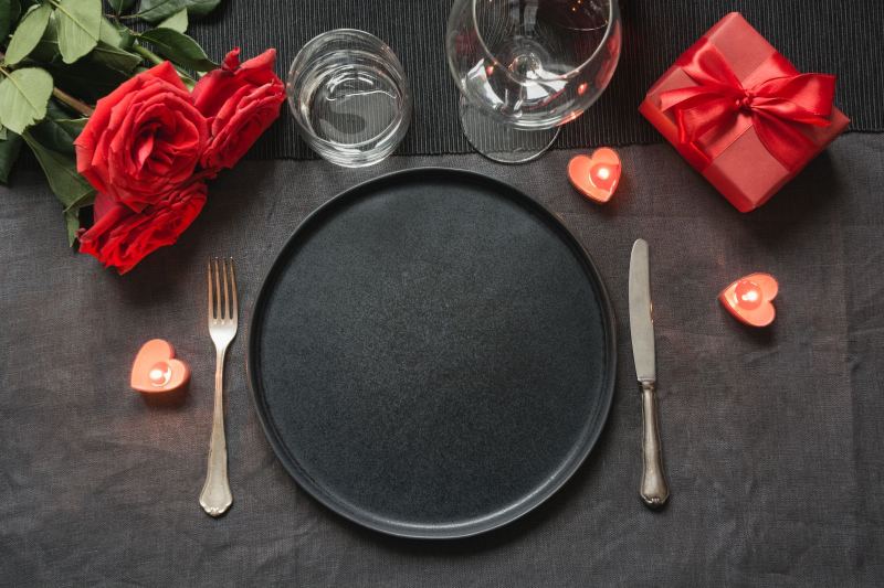 Cena romántica en San Valentín