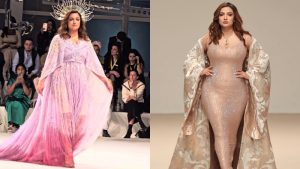 Jane Dipika Garrett, Miss Nepal, en Semana de Moda en Dubai.