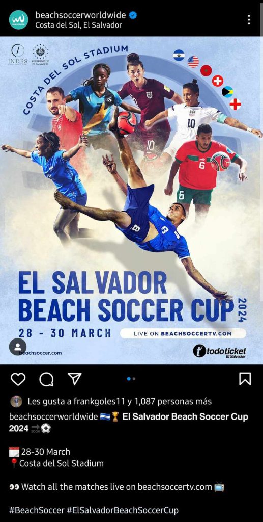 Beach Soccer post redes El Salvador 02