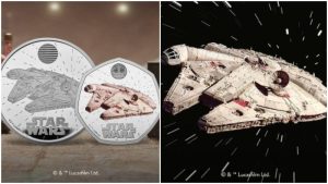 Monedas del Halcon Milenario en Reino Unido