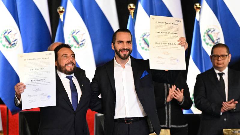En 2024 Nayib Bukele fue reelecto en la Presidencia, pese a la prohibición constitucional. Foto EDH/ AFP
