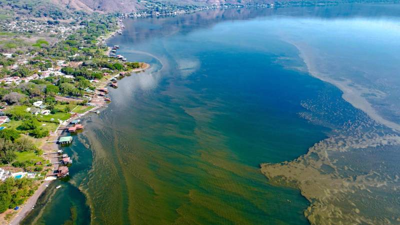 Contaminacion lago de Coatepeque