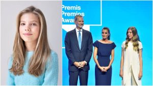 Infanta Sofía de España y sus padres