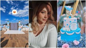 Orquidea Somoza de Gallegos revela el sexo de su primer bebe