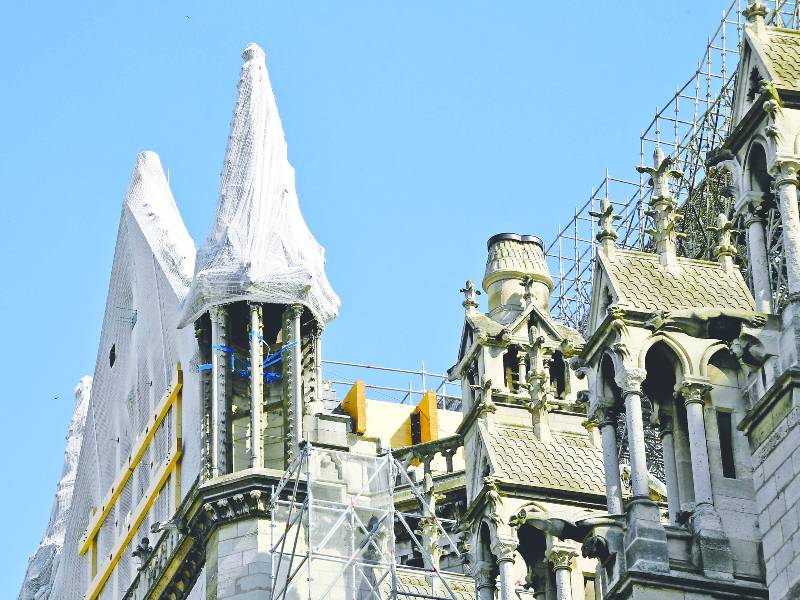 Restauración de la catedral de Notre Dame en París
