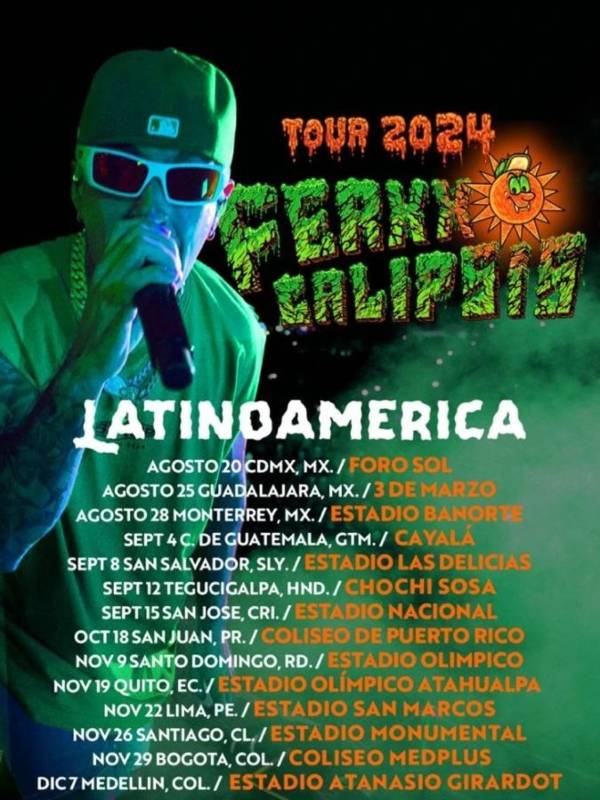 Tour 2024 Ferxxocalipsis en El Salvador