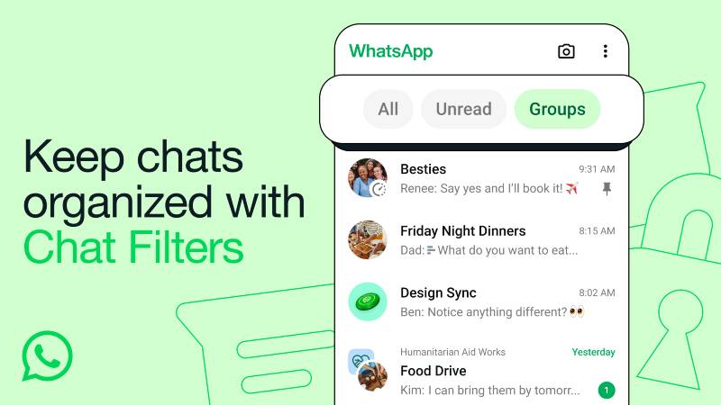 Whatsapp añade filtros para organizar mejor los contactos
