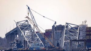 Retiro de escombros del puente Baltimore