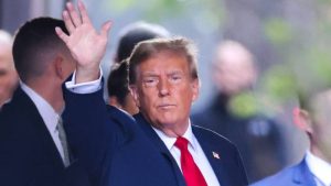 Donald Trump llegó a juicio en Nueva York