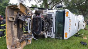 Accidente autobus agricola Manion Florida