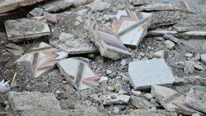 Baldosas artesanales del Palacio Nacional