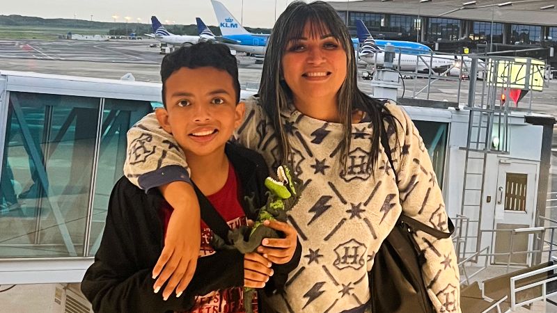 Fátima Calderón y su hijo Gerardo