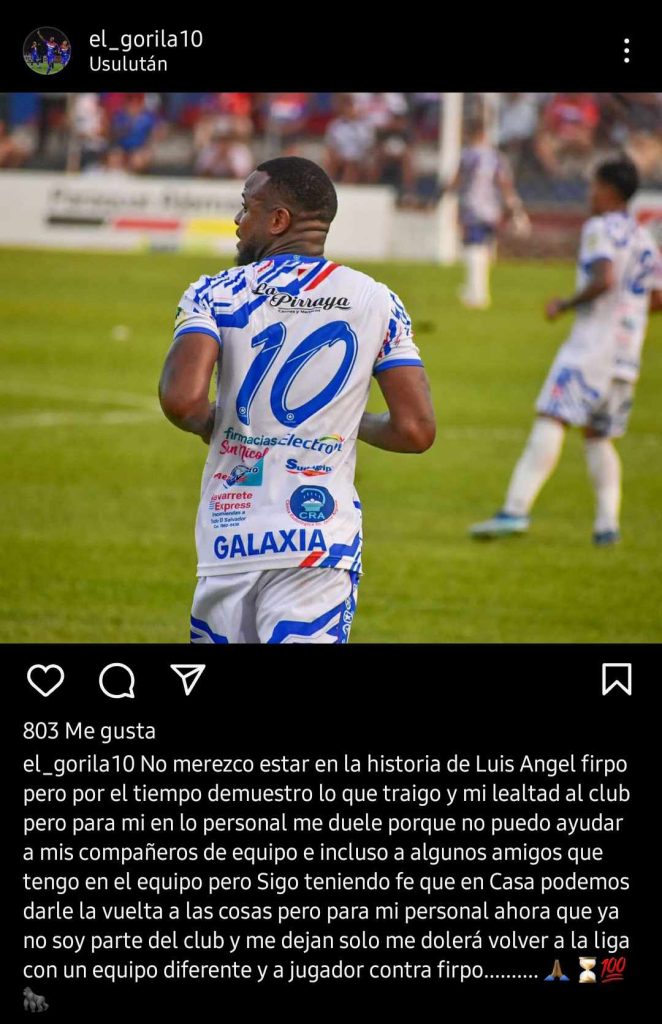 Jomal Williams Firpo Clausura 2024 post 01