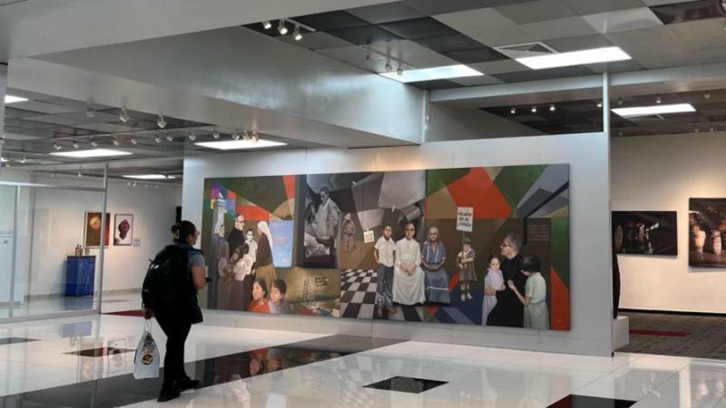 Nueva ubicacion de pintura de san Romero en aeropuerto