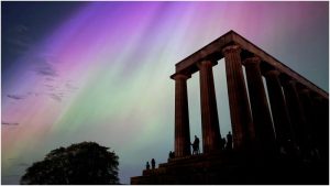 Tormenta solar-aurora boreal