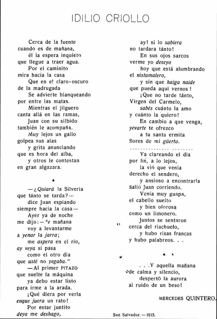 Poema de Mercedes Quintero