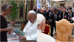 Florinda Meza- Papa Francisco- cómicos