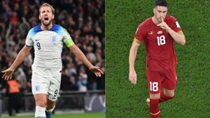 Harry Kane y Dusan Vlahovic