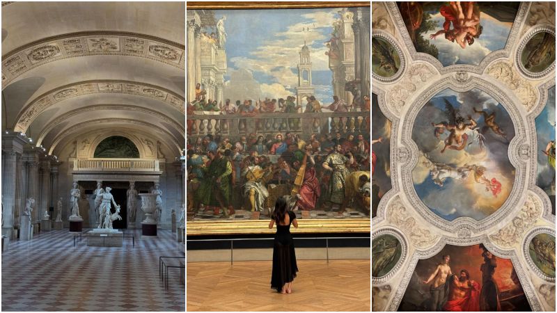 Kendall Jenner - Bad Bunny- museo del Louvre