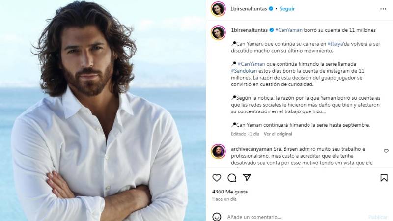 Periodista turca opina sobre Can Yaman