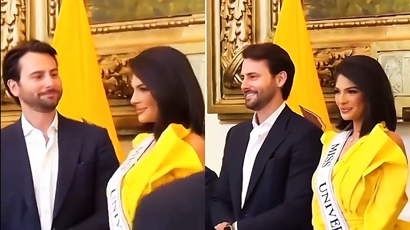 Sheynnis Palacios y Ministro de Turismo de Ecuador
