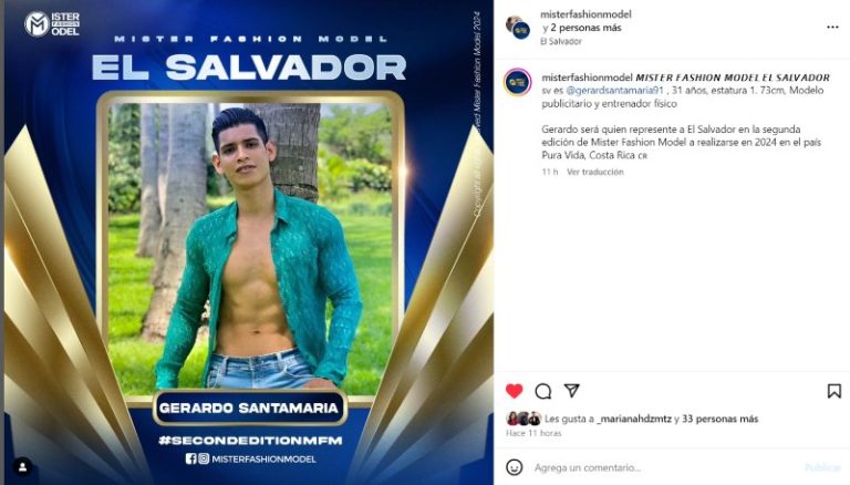 Conoce al modelo que representará a El Salvador en Mister Fashion Model ...