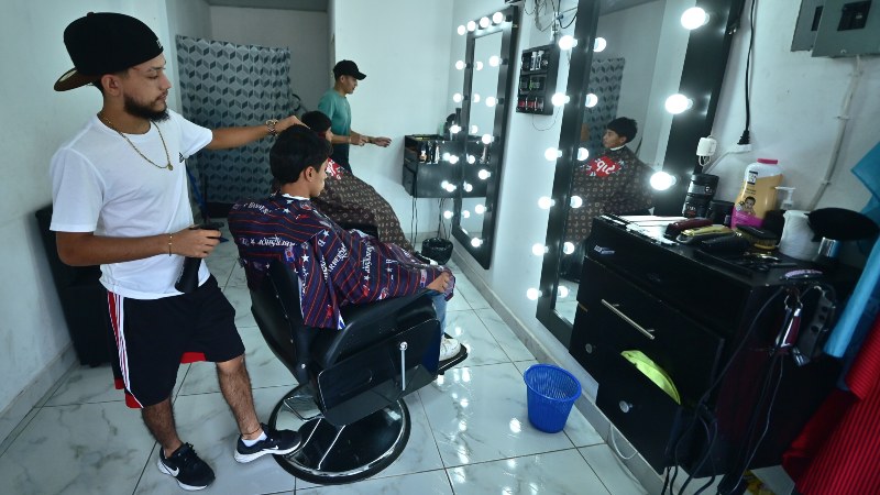 barbería en El Salvador