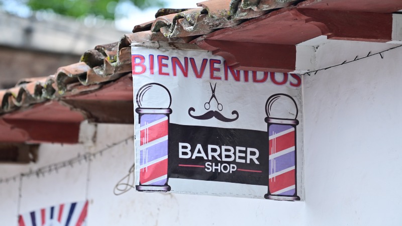 barbería en El Salvador