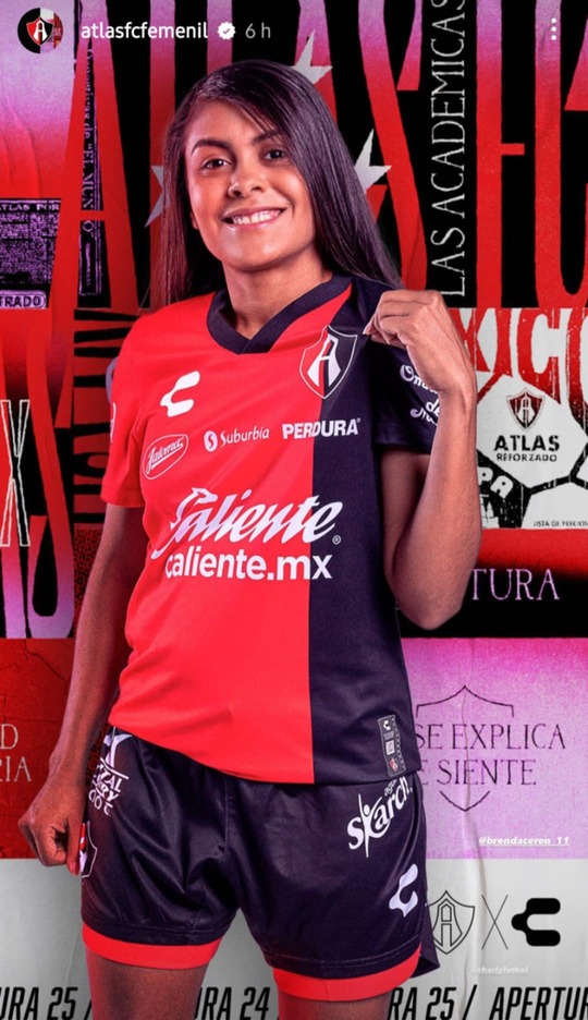 Brenda Ceren Atlas historia modelo uniforme Liga MX